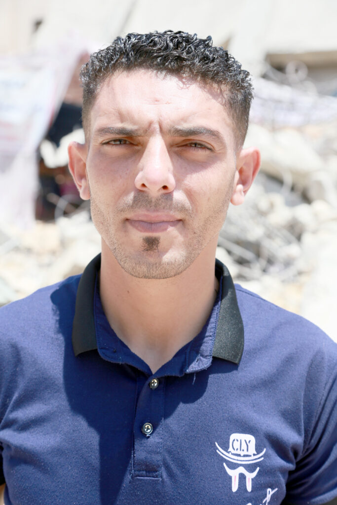 Hatem a-Tanani, 30, father of two who lost his brother, sister-in-law and four nephews in the incident